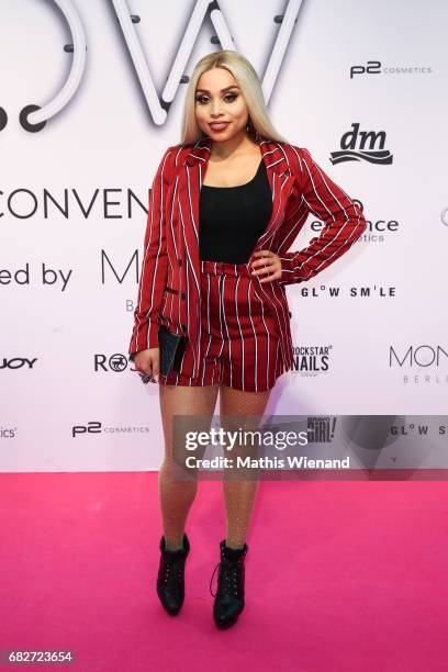 Jenny from the Block attends the GLOW - The Beauty Convention on May 13, 2017 in Duesseldorf, Germany.