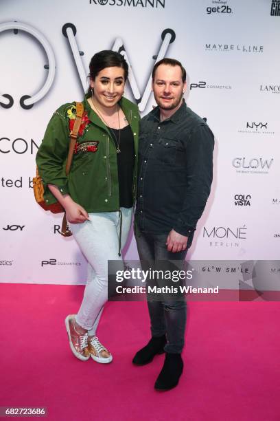 Jolina Mennen and guest attend the GLOW - The Beauty Convention on May 13, 2017 in Duesseldorf, Germany.