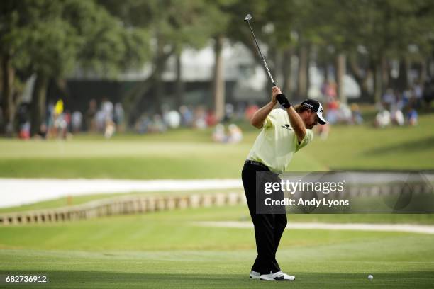 Holmes of the United States plays a shot on the 11th hole during the third round of THE PLAYERS Championship at the Stadium course at TPC Sawgrass on...