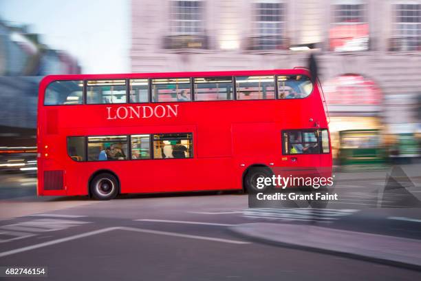 double decker bus. - autobus a due piani foto e immagini stock
