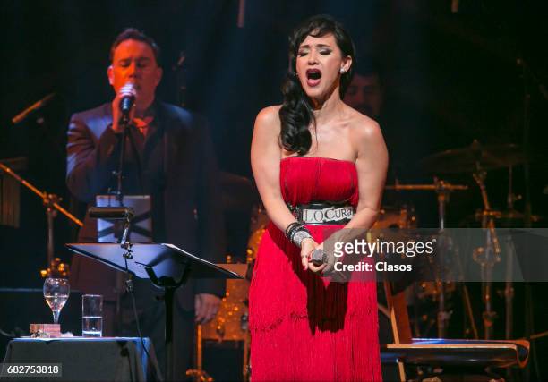 Mexican singer Susana Zabaleta performs during a show at Lunario del Auditorio Nacional on April 29, 2017 in Mexico City, Mexico.