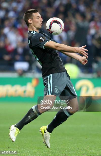 Nick Viergever of Ajax Amsterdam during the UEFA Europa League, semi final second leg match between Olympique Lyonnais and Ajax Amsterdam at Parc OL...