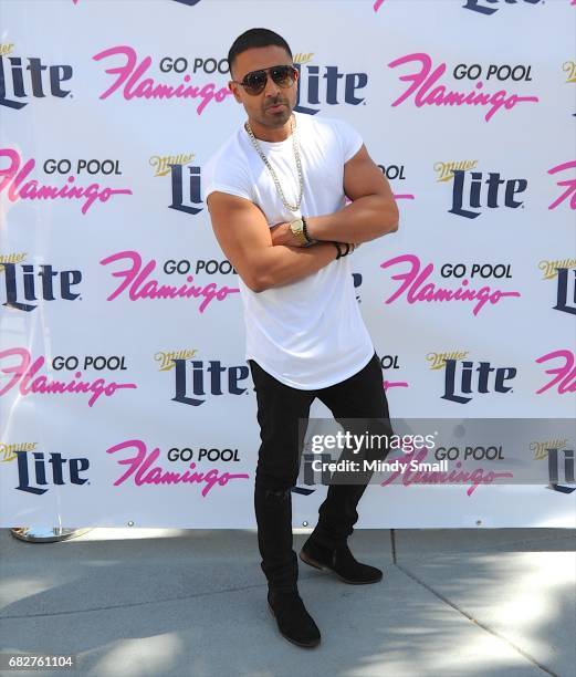 Singer/songwriter Jay Sean arrives at the Go Pool at Flamingo Las Vegas on May 13, 2017 in Las Vegas, Nevada.