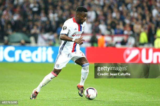 Maxwell Cornet of Lyon during the UEFA Europa League, semi final second leg match between Olympique Lyonnais and Ajax Amsterdam at Parc OL on May 11,...