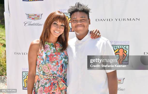 Holly Robinson Peete and Robinson Peete attend Cindy Crawford and Kaia Gerber host Best Buddies Mother's Day Brunch in Malibu, CA sponsored by David...