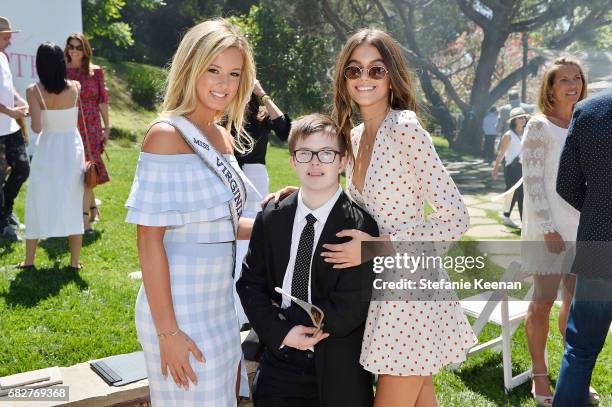 Madison Walker, Brian Walker and Kaia Gerber attend Cindy Crawford and Kaia Gerber host Best Buddies Mother's Day Brunch in Malibu, CA sponsored by...