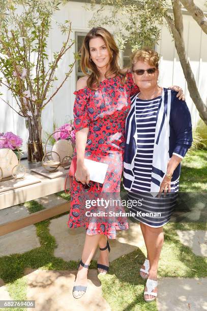 Cindy Crawford and Gina Guangco attend Cindy Crawford and Kaia Gerber host Best Buddies Mother's Day Brunch in Malibu, CA sponsored by David Yurman...