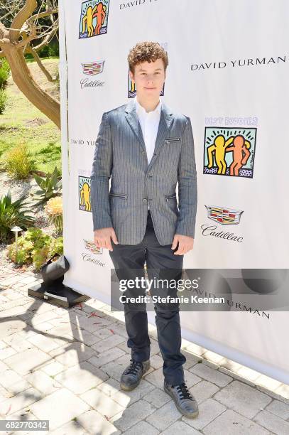 Nolan Gould attends Cindy Crawford and Kaia Gerber host Best Buddies Mother's Day Brunch in Malibu, CA sponsored by David Yurman on May 13, 2017 in...