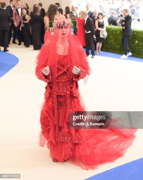 Katy Perry attends the "Rei Kawakubo/Comme des Garcons: Art Of The In-Between" Costume Institute Gala at Metropolitan Museum of Art on May 1, 2017 in...
