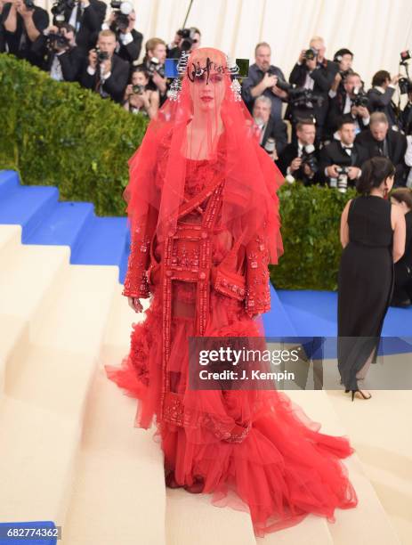 Katy Perry attends the "Rei Kawakubo/Comme des Garcons: Art Of The In-Between" Costume Institute Gala at Metropolitan Museum of Art on May 1, 2017 in...