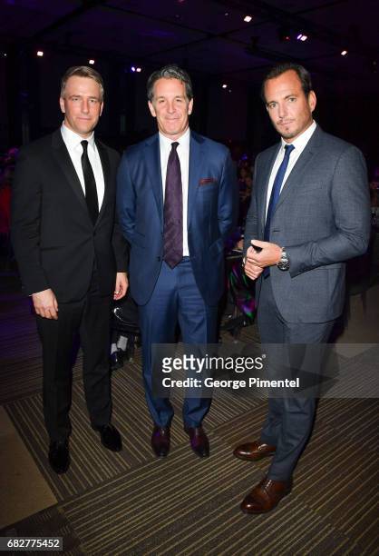 Gala Co-Chair Michael Burns, Toronto Maple Leaf President Brendan Shanahan and Actor/ Comedian Will Arnett attend Laughter Is The Best Medicine III...