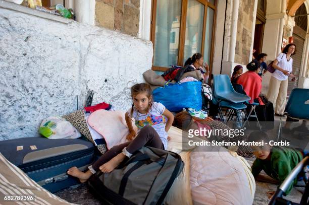 The Roma of Roma camp in Val d'Ala, the Monte Sacro district, evacuated July 9, by the municipal police of Rome, and remained without a home, they...