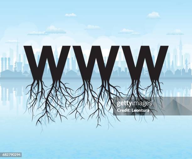 growing web - website creation stock illustrations
