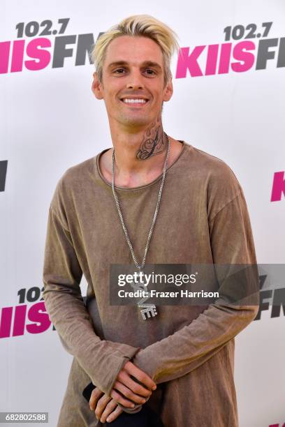 Aaron Carter arrives at the 102.7 KIIS FM's 2017 Wango Tango at StubHub Center on May 13, 2017 in Carson, California.