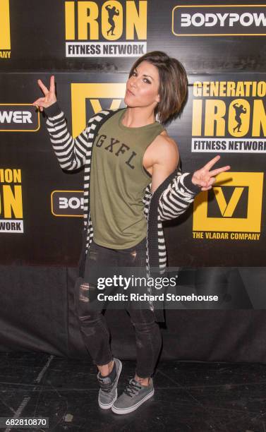 Professional bodybuilder Dana Linn Bailey as she arrives to attend the premiere of 'Generation Iron 2' Q&A at National Exhibition Centre on May 12,...