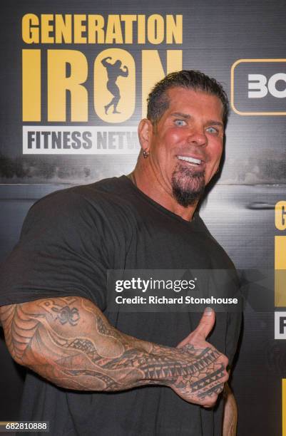 Professional bodybuilder Rich Piana as he arrives to attend the premiere of 'Generation Iron 2' Q&A at National Exhibition Centre on May 12, 2017 in...