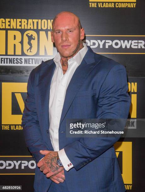 Professional bodybuilderMartyn Ford as he arrives to attend the premiere of 'Generation Iron 2' Q&A at National Exhibition Centre on May 12, 2017 in...