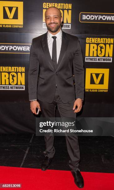 Edwin Mejia Jr. Arrives to attend the premiere of 'Generation Iron 2' Q&A at National Exhibition Centre on May 12, 2017 in Birmingham, England.