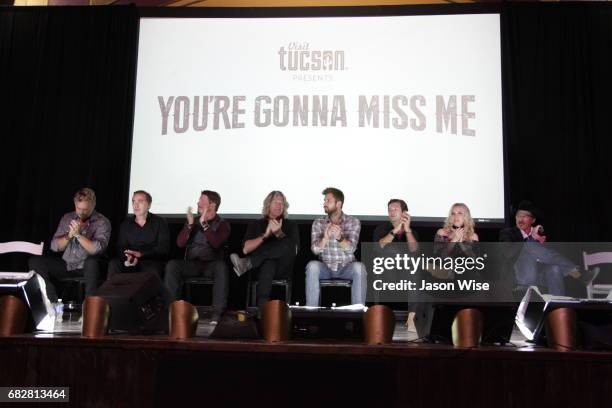 John Schneider, John Kuelbs, Dustin Rykert, William Shockley, Justin Deeley, Leo Howard, Eden Wilson and Kix Brooks attend "You're Gonna Miss Me"...