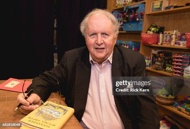 Author Alexander McCall Smith signs copies of his book 'My Italian Bulldozer' at BookPeople on May 13, 2017 in Austin, Texas.