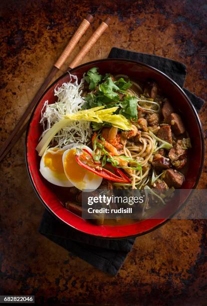 ramen fusion - ramen noodles stock pictures, royalty-free photos & images