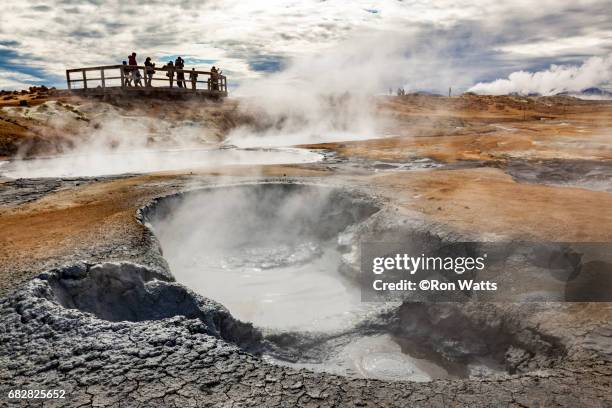 mudpot - myvatn stock pictures, royalty-free photos & images