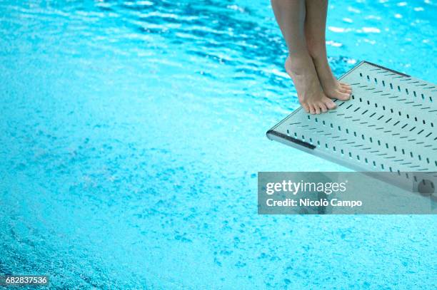 Tania Cagnotto competes in Women's 1m springboard qualifying round during the 2017 Indoor Diving Italian Championships. Tania Cagnotto announced that...