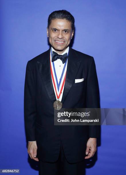 Journalist Fareed Zakaria attends 2017 Ellis Island Medals of Honor Ceremony at Ellis Island on May 13, 2017 in New York City.