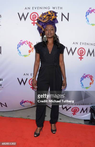 Actress Yetide Badake attends the Los Angeles LGBT Center's "An Evening With Women" benefit at Hollywood Palladium on May 13, 2017 in Los Angeles,...