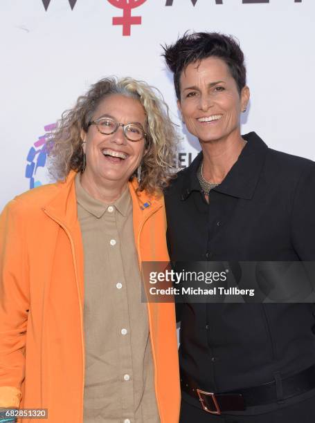 Chef Susan Feniger and director Liz Lachman attend the Los Angeles LGBT Center's "An Evening With Women" benefit at Hollywood Palladium on May 13,...