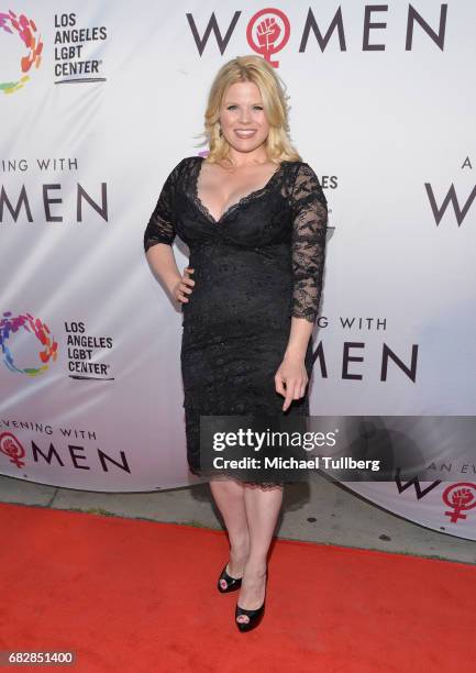 Singer Megan Hilty attends the Los Angeles LGBT Center's "An Evening With Women" benefit at Hollywood Palladium on May 13, 2017 in Los Angeles,...