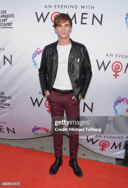 Actor Jordan Doww attends the Los Angeles LGBT Center's "An Evening With Women" benefit at Hollywood Palladium on May 13, 2017 in Los Angeles,...