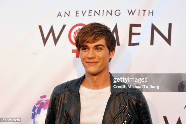 Actor Jordan Doww attends the Los Angeles LGBT Center's "An Evening With Women" benefit at Hollywood Palladium on May 13, 2017 in Los Angeles,...
