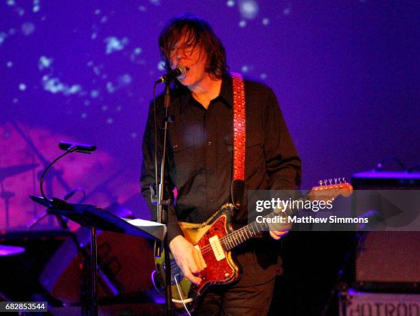 Thurston Moore performs onstage at Teragram Ballroom on May 13, 2017 in Los Angeles, California.