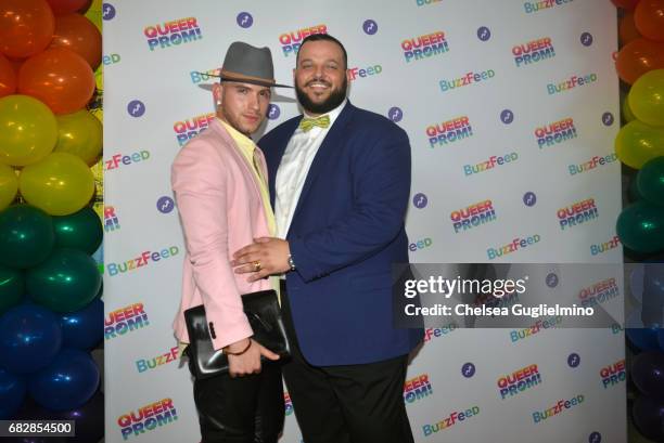 Actor Daniel Franzese and Joseph Bradley Phillips attend Buzzfeed hosts the 1st Inaugural Queer Prom for LGBT Youth in Los Angeles at Siren Studios...