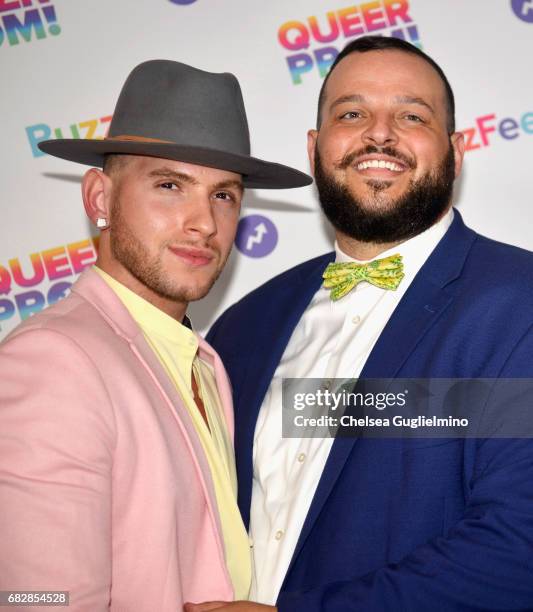 Actor Daniel Franzese and Joseph Bradley Phillips attend Buzzfeed hosts the 1st Inaugural Queer Prom for LGBT Youth in Los Angeles at Siren Studios...