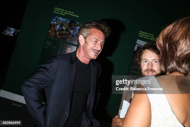 Sean Penn and Damien Rice attend the Sean Penn & Friends Haiti Takes Root Benefit Dinner and Auction Supporting J/P Haitian Relief Organization, at...