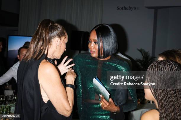 Donna Karan and Naomi Campbell attend the Sean Penn & Friends Haiti Takes Root Benefit Dinner and Auction Supporting J/P Haitian Relief Organization,...