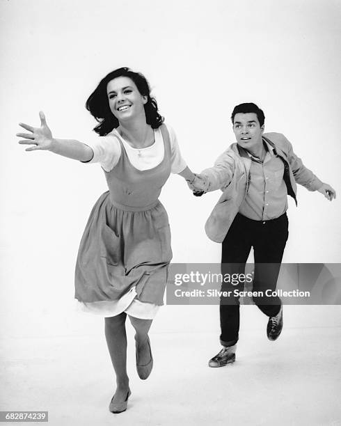Actors Natalie Wood as Maria and Richard Beymer as Tony in a publicity still for the film 'West Side Story', 1961.