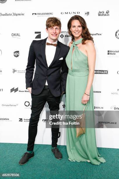 German presenter Katrin Wrobel and Lars Urban attend the GreenTec Awards at ewerk on May 12, 2017 in Berlin, Germany.