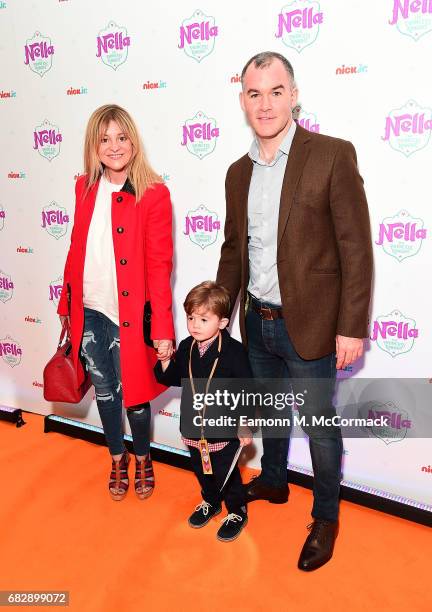 Rayke Stapleton Nicola Stapleton, Ray Luck and David Luck attend the UK premiere for ...