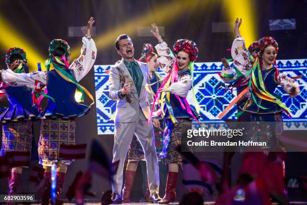 The opening performance for the second Eurovision semi-final on May 11, 2017 in Kiev, Ukraine. Ukraine is the 62nd host of the annual iteration of...