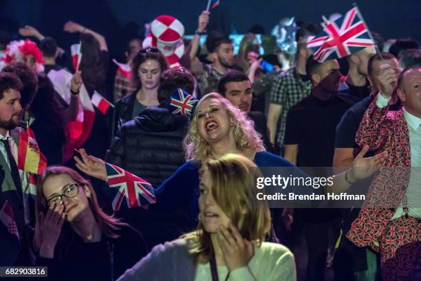 The audience at the Eurovision Grand Final on May 13, 2017 in Kiev, Ukraine. Ukraine is the 62nd host of the annual iteration of the international...