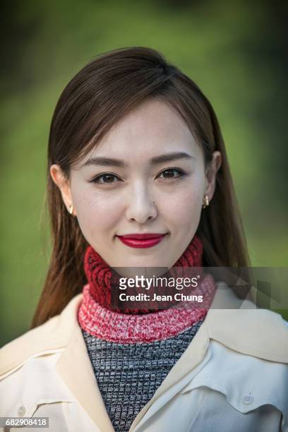Tang Yan attends the Louis Vuitton Resort 2018 show at the Miho Museum on May 14, 2017 in Koka, Japan.