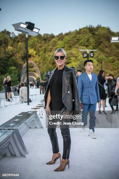 Roxy Jocenko attends the Louis Vuitton Resort 2018 show at the Miho Museum on May 14, 2017 in Koka, Japan.