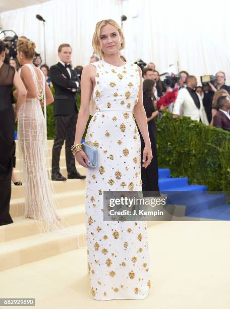 Diane Kruger attends the "Rei Kawakubo/Comme des Garcons: Art Of The In-Between" Costume Institute Gala at Metropolitan Museum of Art on May 1, 2017...