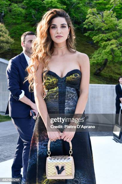 Negin Mirsalehi attends the Louis Vuitton Resort 2018 show at the Miho Museum on May 14, 2017 in Koka, Japan.