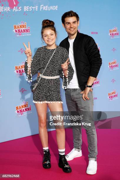 Faye Montana and Lucas Reiber during the premiere of the film 'Hanni & Nanni - Mehr als beste Freunde' at Kino in der Kulturbrauerei on May 14, 2017...