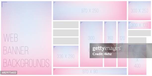 gemeinsame web-banner größe mischung hintergrund farbpalette - farbharmonie stock-grafiken, -clipart, -cartoons und -symbole