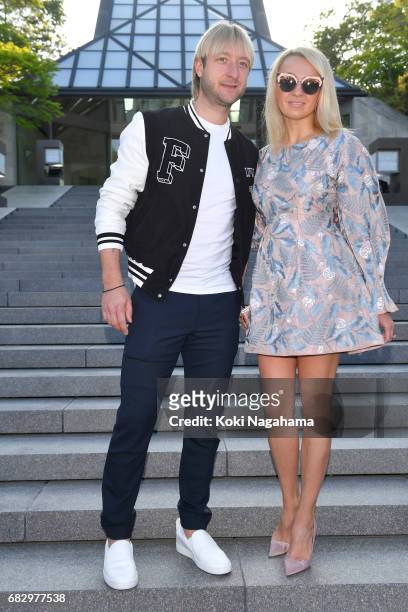 Evgeni Plushenko attends the Louis Vuitton Resort 2018 show at the Miho Museum on May 14, 2017 in Koka, Japan.